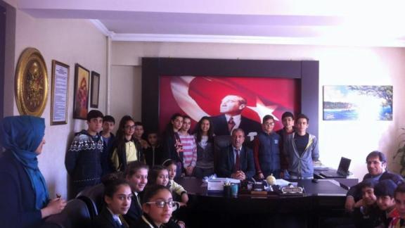 Münif Paşa Ortaokulu Başkanlar Kurulu´ndan Ziyaret