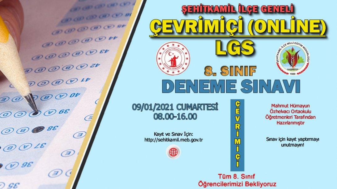 Çevrimiçi 8. Sınıf LGS Deneme Sınavımız 09/01/2021 Cumartesi Günü Gerçekleşecektir